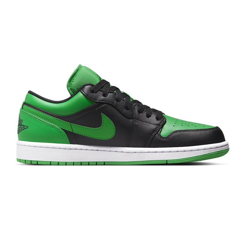 Air Jordan 1 休閒鞋 Low ＂Lucky Green＂ 幸運綠 黑綠 男鞋 553558-065-細節圖3