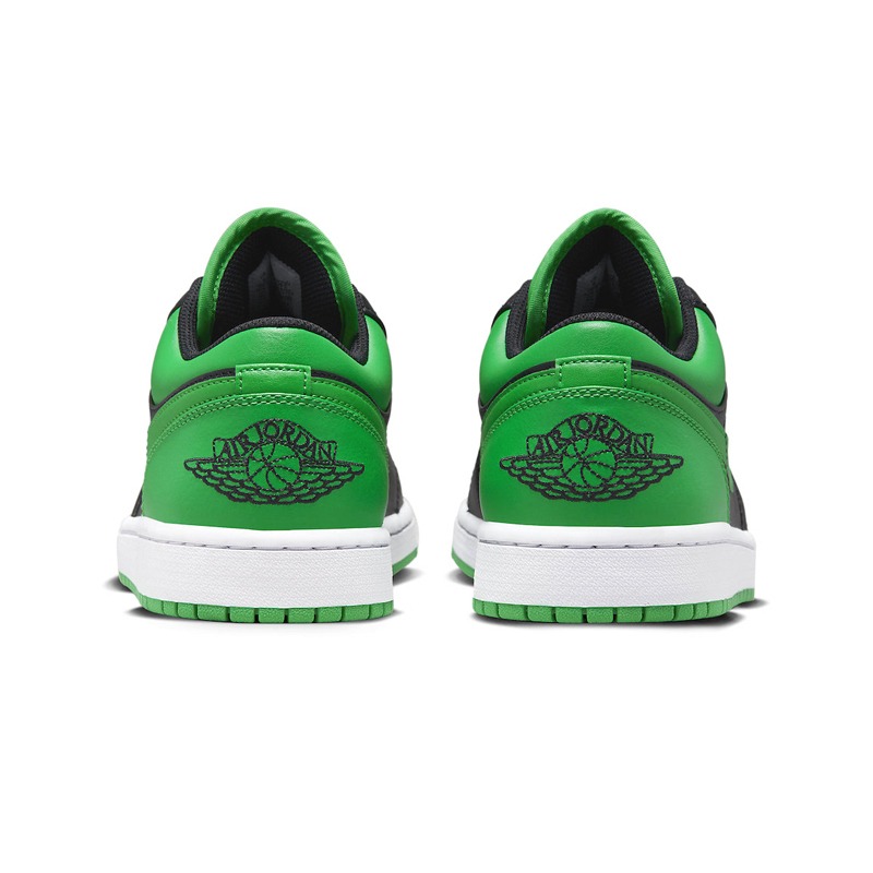 Air Jordan 1 休閒鞋 Low ＂Lucky Green＂ 幸運綠 黑綠 男鞋 553558-065-細節圖5