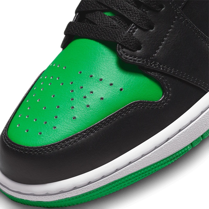 Air Jordan 1 休閒鞋 Low ＂Lucky Green＂ 幸運綠 黑綠 男鞋 553558-065-細節圖6