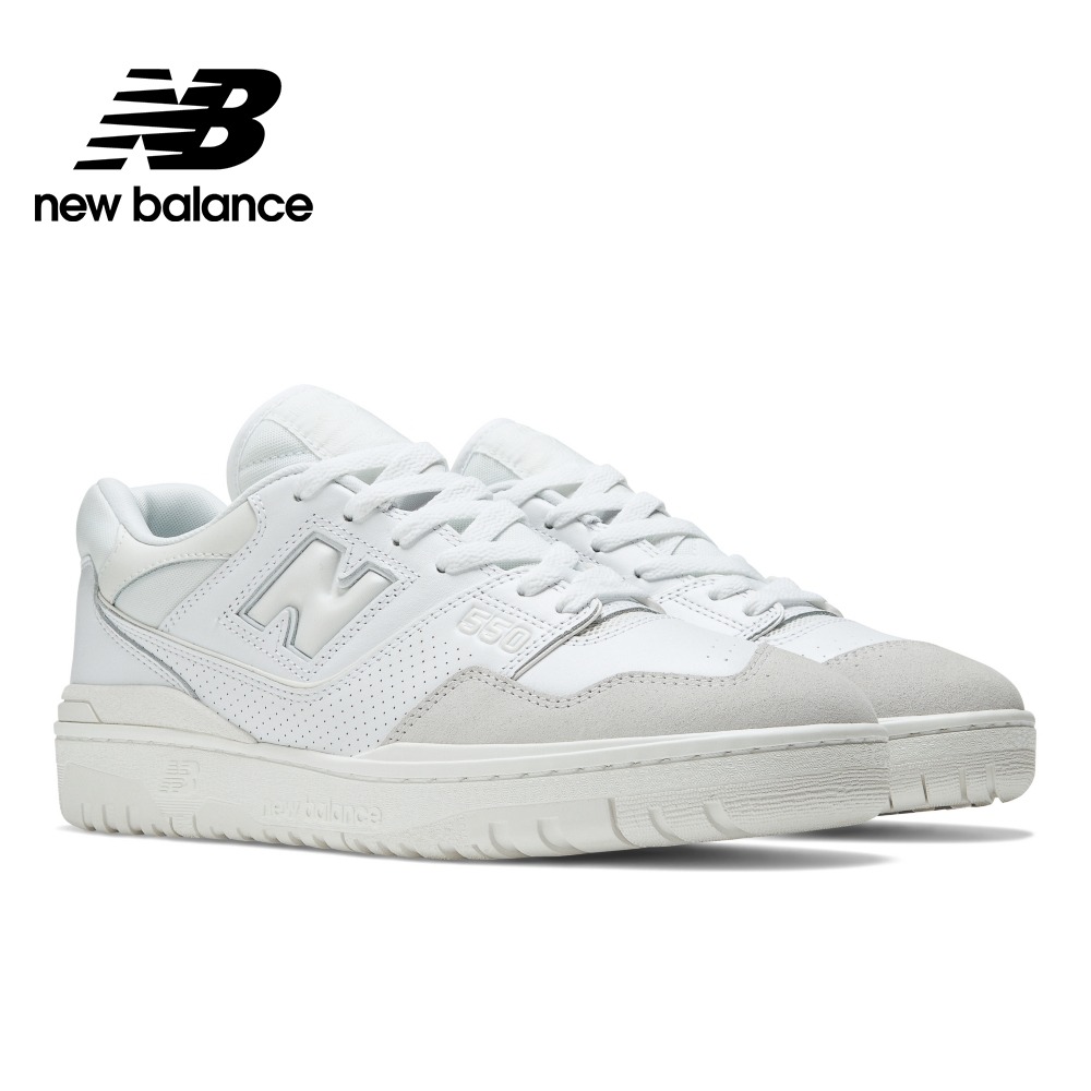 New Balance BB550LSA-D楦 550減震防滑 低邦 復古籃球鞋 男女同款 白色-細節圖2
