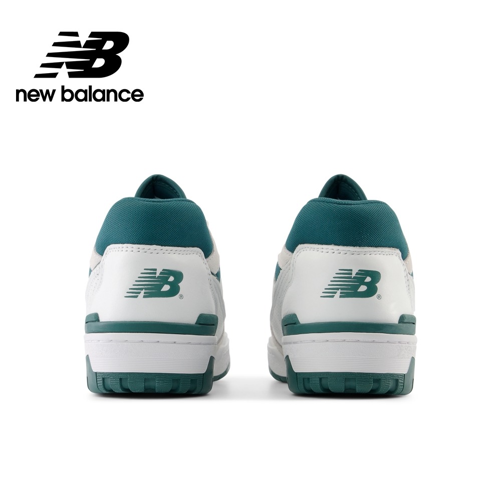 New Balance BB550STA-D楦 550 耐磨透氣 低邦 復古籃球鞋 男女同款 白綠-細節圖5