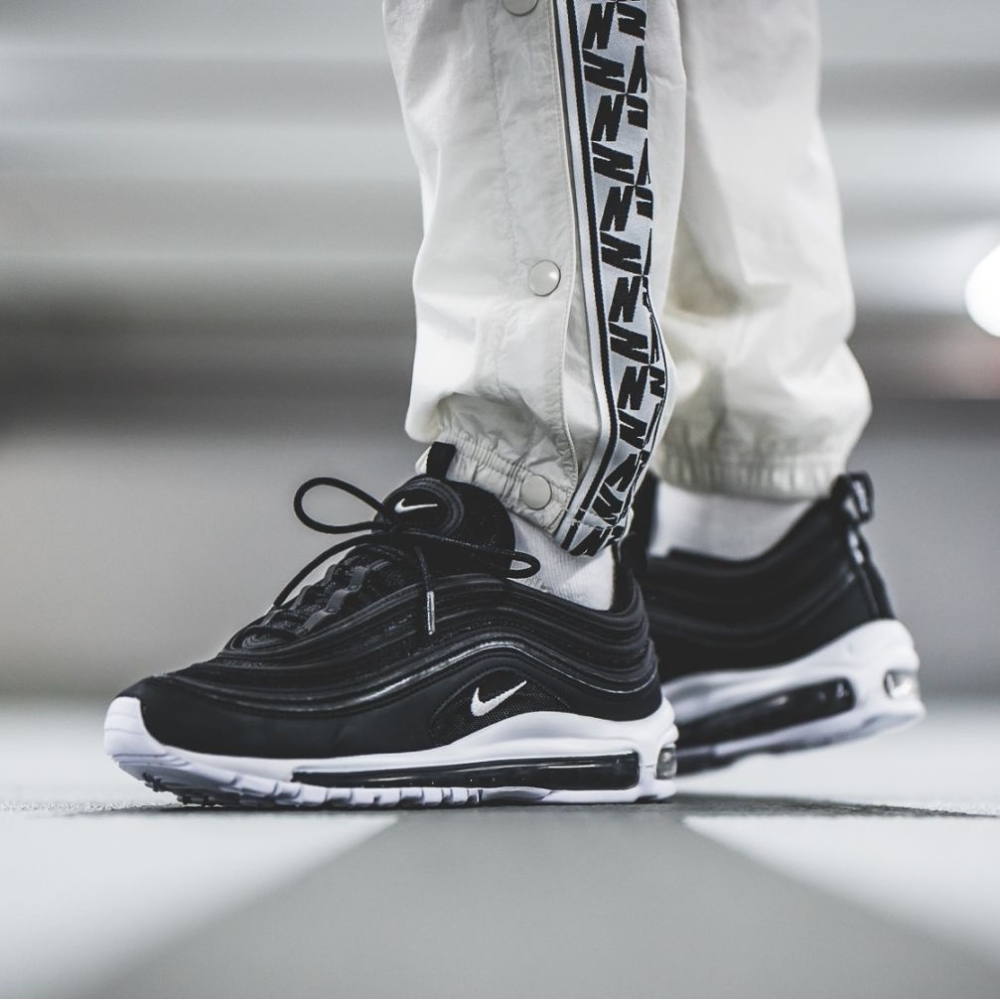 Nike Air Max 97 OG 黑色 黑白 黑彈 氣墊 3M 反光 情侶鞋 921826-001-細節圖8