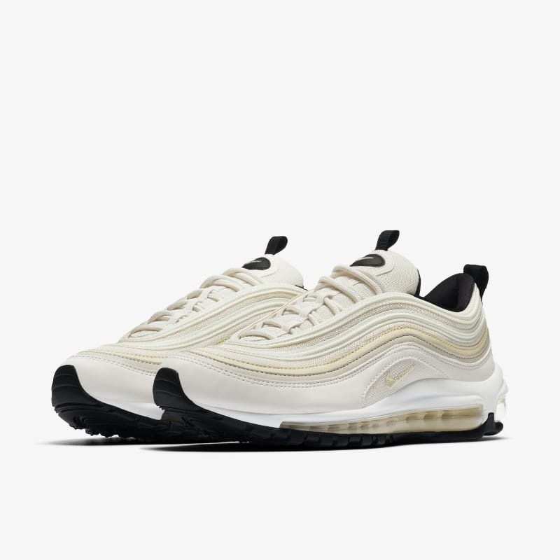 NIKE AIR MAX 97 白色 象牙白 米白 淡黃 白彈 氣墊 休閒鞋 百搭穿搭 921733-007 男女同款-細節圖3