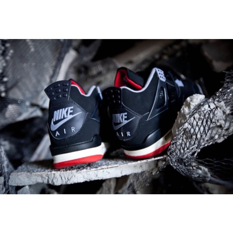 Nike Air Jordan 4 Bred 黑紅 飛人復刻 2019 308497-060-細節圖4