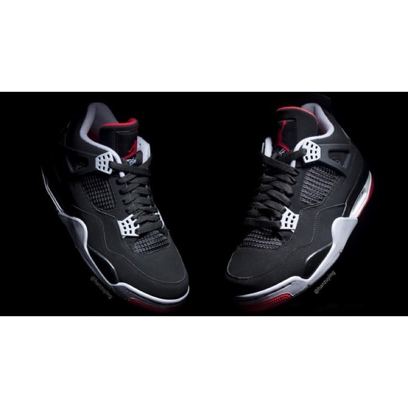 Nike Air Jordan 4 Bred 黑紅 飛人復刻 2019 308497-060-細節圖6