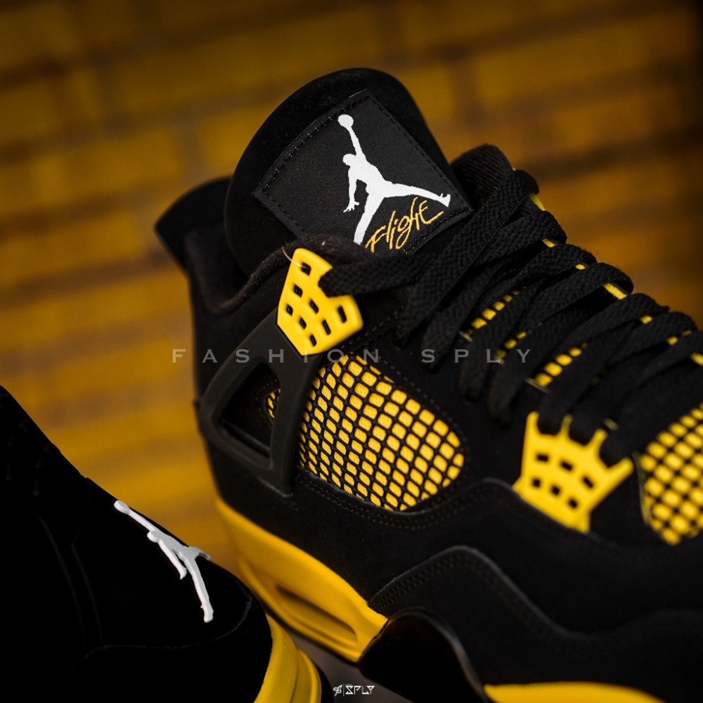 Air Jordan 4 Retro Thunder 黑黃雷神 DH6927-017 186-細節圖3