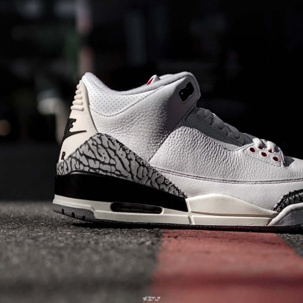 Air Jordan 3 白水泥 爆裂紋 DN3707-100 / 20375606528-細節圖4