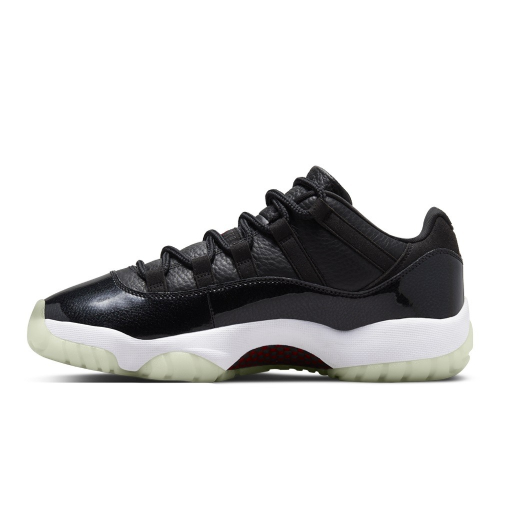 NIKE AIR JORDAN 11 RETRO LOW 72-10 黑白 AV2187-001-細節圖2