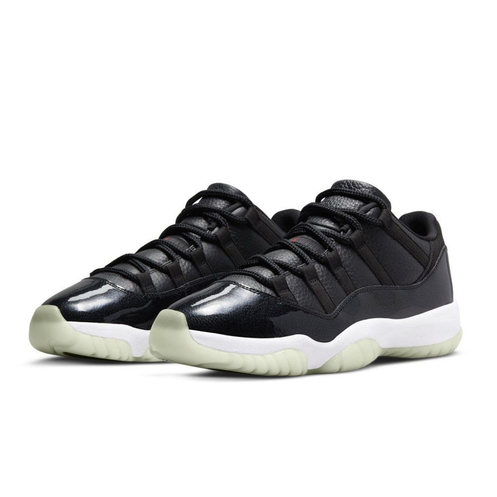 NIKE AIR JORDAN 11 RETRO LOW 72-10 黑白 AV2187-001-細節圖3