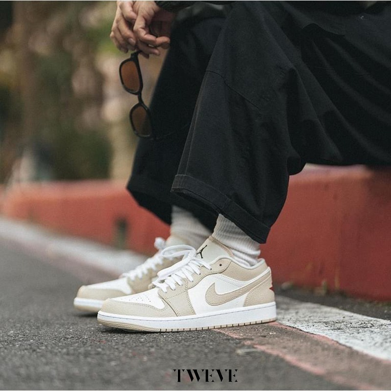 Nike Air Jordan 1 Low SE Sail Rattan 奶茶 男女款 FB7168-121-細節圖3