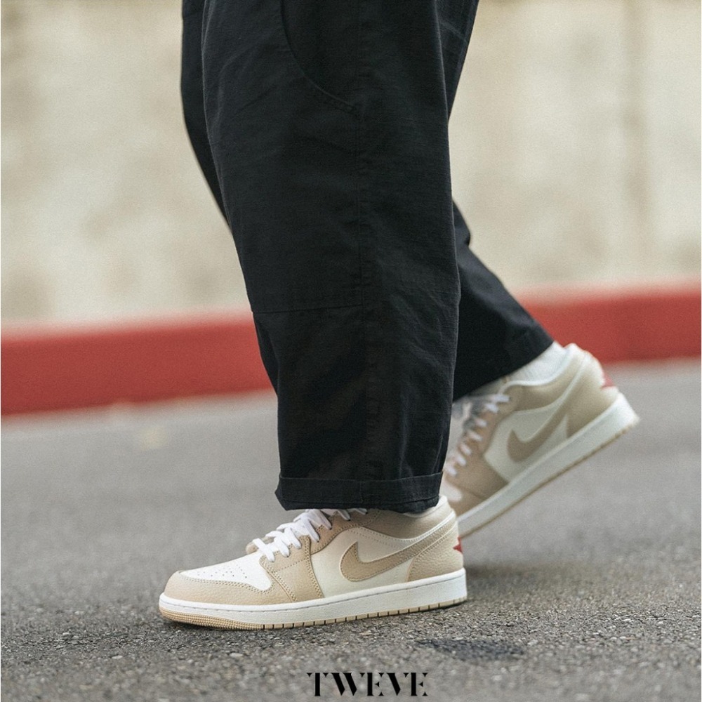 Nike Air Jordan 1 Low SE Sail Rattan 奶茶 男女款 FB7168-121-細節圖4