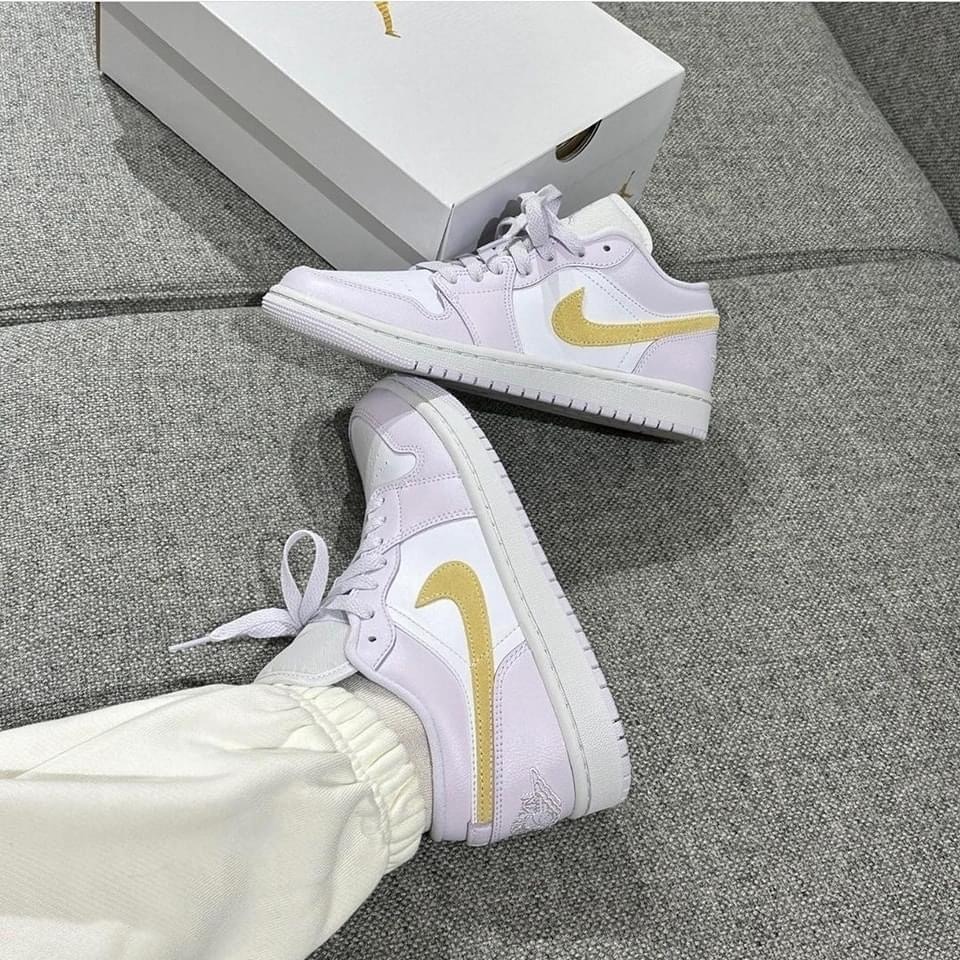 Air Jordan 1 Low Barely Grape 白紫 DC0774-501-細節圖7