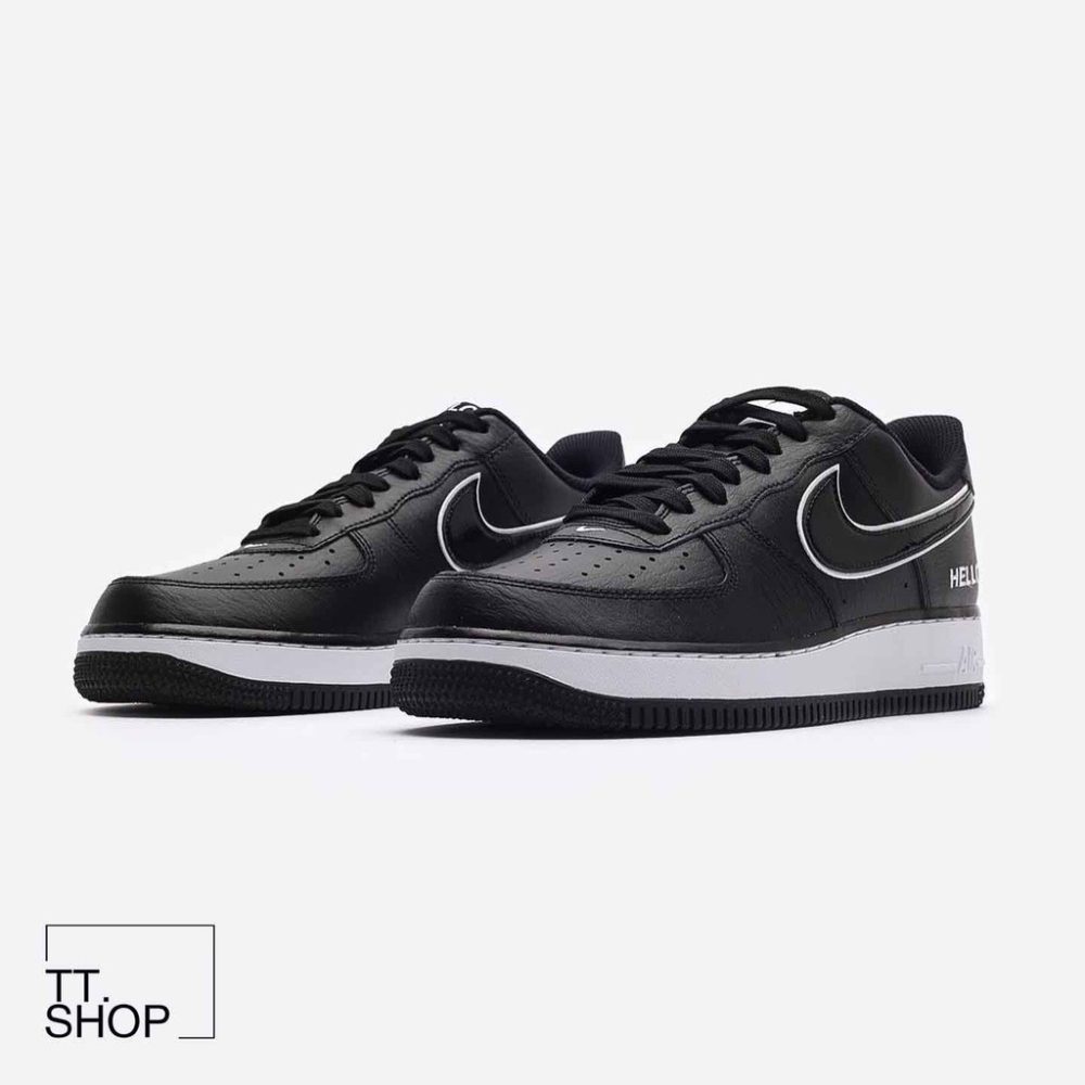 Nike Air Force 1 07 HELLO 黑白 休閒鞋 CZ0327-001-細節圖5