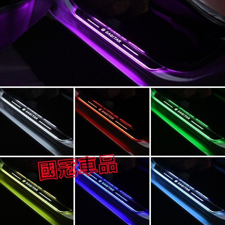 路華門檻條 迎賓燈 LED門檻迎賓燈 七彩流光門檻燈RangeRover Evoque Sport Freelander-細節圖2