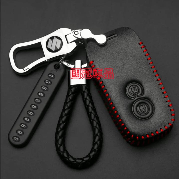 铃木鑰匙套鑰匙包 Suzuki Swift Jimny Vitara Alto Ignis SX4 專車專用汽車鑰匙皮套-細節圖4