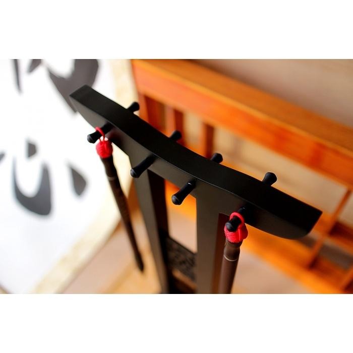 7117 - 【中華筆莊】官帽筆架-古香 39x13x9.5cm 可掛8枝毛筆 ☆台灣品牌 - K-N05-細節圖2