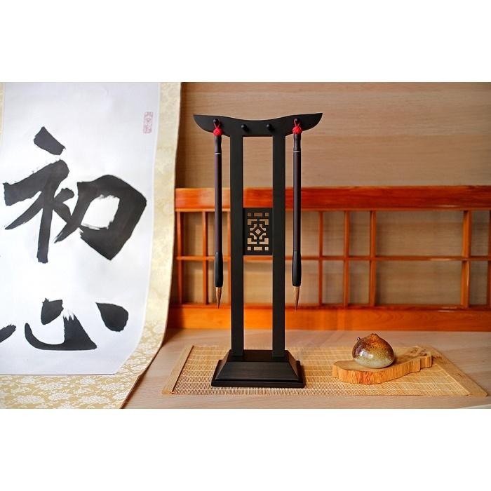 7117 - 【中華筆莊】官帽筆架-古香 39x13x9.5cm 可掛8枝毛筆 ☆台灣品牌 - K-N05-細節圖4