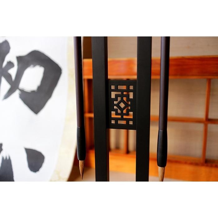 7117 - 【中華筆莊】官帽筆架-古香 39x13x9.5cm 可掛8枝毛筆 ☆台灣品牌 - K-N05-細節圖6