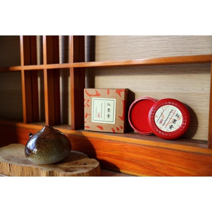 7117 - 【中華筆莊】紅墨膏 30g (色澤鮮豔) ☆台灣品牌 - K-M01R-細節圖2