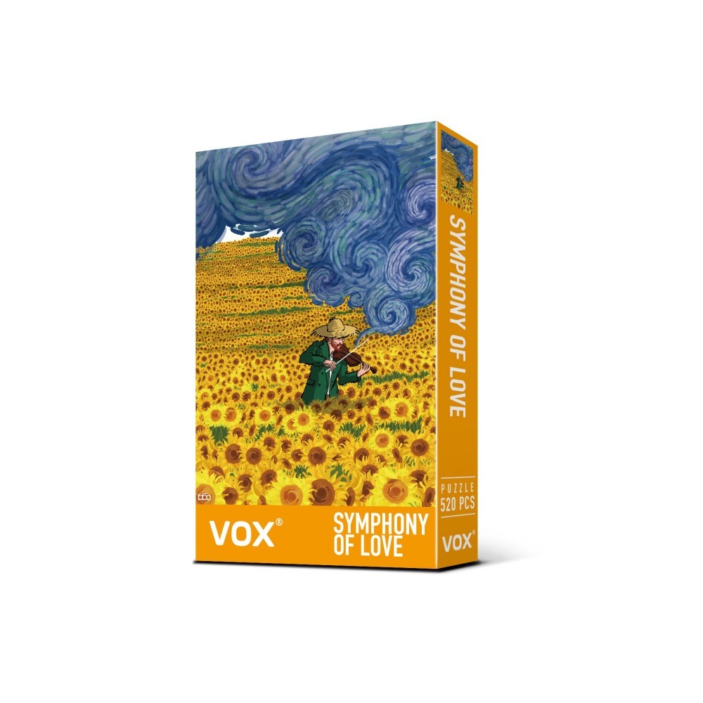 VOX - 當梵谷走進畫裡系列~ 愛的交響樂 SYMPHONY OF LOVE 520片拼圖 VE500-29-細節圖2