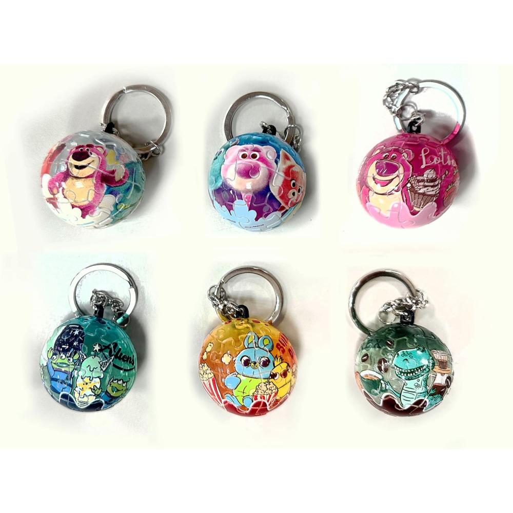 百耘圖-DISNEY PIXAR FLUFFY【甜夢系列】星星雲透明款 24片球形鑰匙圈拼圖 HPD0124190-細節圖2