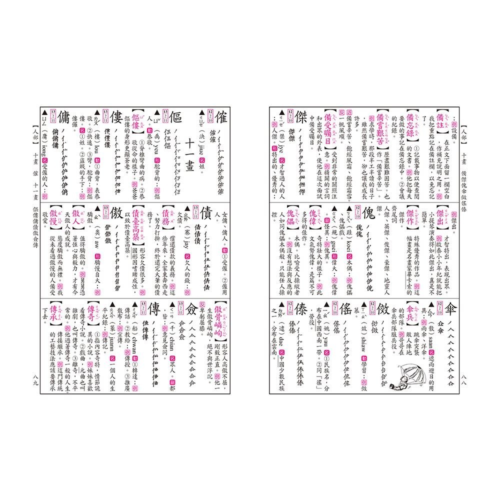 89 - 中文字典系列10-32K新編學生辭典 精裝 B5120-5-細節圖8