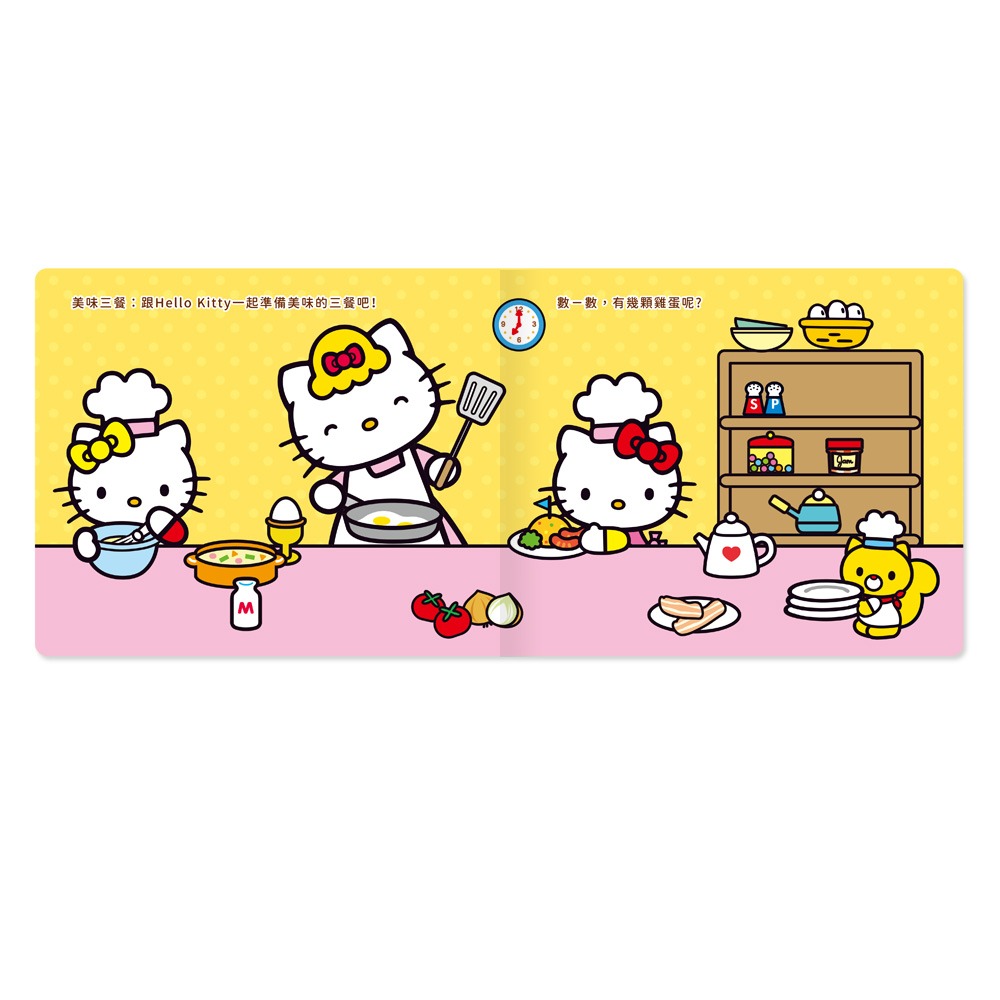 89 - HelloKitty磁鐵書系列4-HelloKitty美味食物磁鐵書 C678254-細節圖3