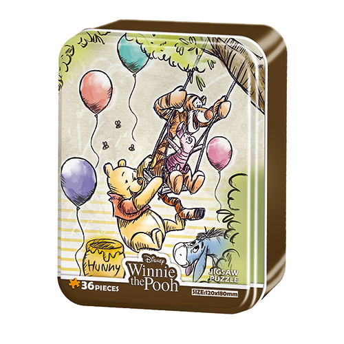 百耘圖 - Winnie The Pooh 小熊維尼(2)鐵盒拼圖36片 HPD-BX036013-細節圖2