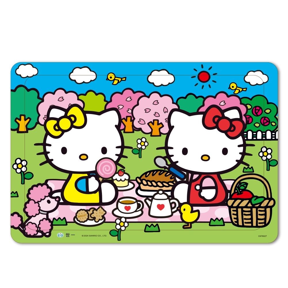 89 - Hello Kitty:甜蜜賞花日80片拼圖 C678027-細節圖3