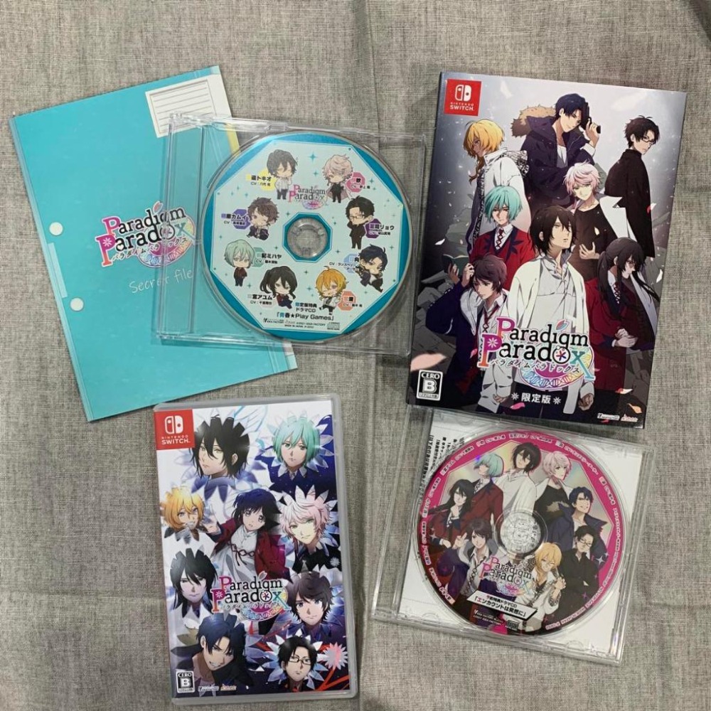 ［二手］Switch 限定版 Paradigm Paradox 典範悖論 附預約特典CD 特典CD 留言小卡 乙女遊戲-細節圖2