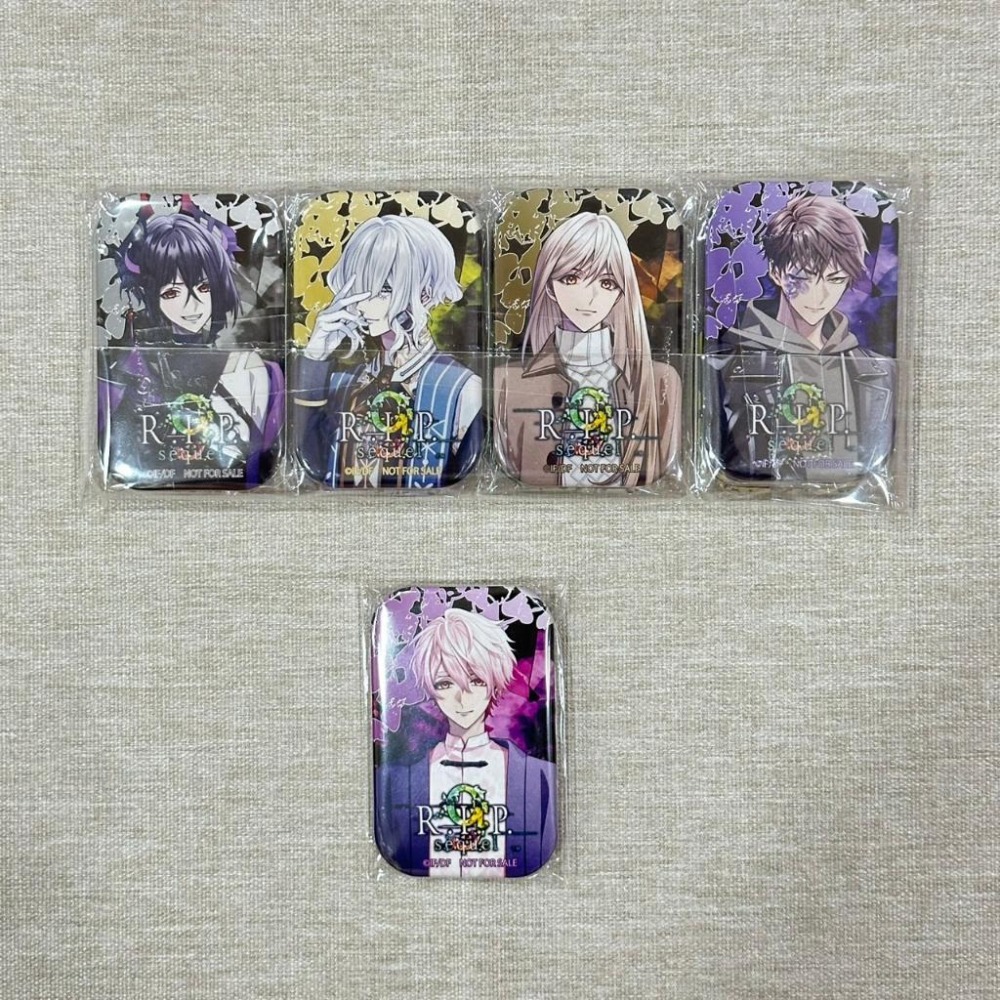 ［全新］Switch 9 R.I.P. sequel びっく宝島 特典 徽章組 オトメイト 乙女遊戲-細節圖2