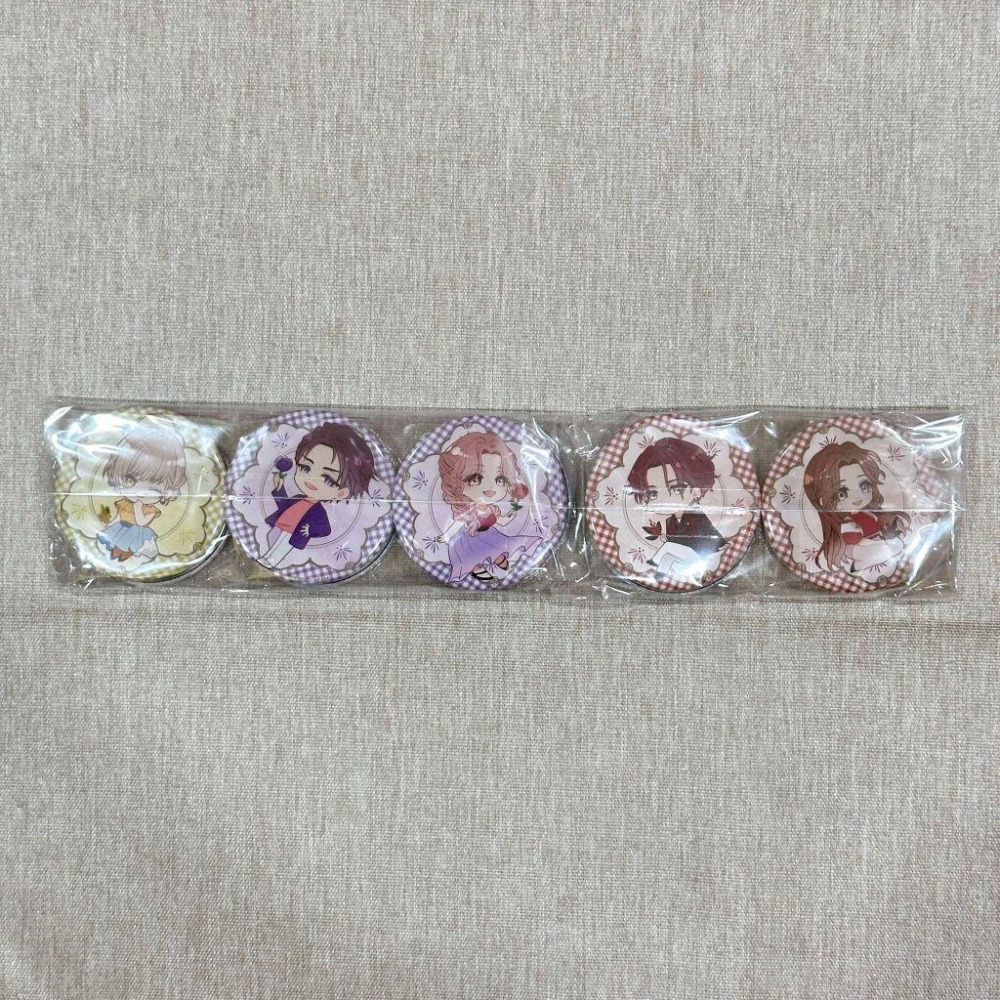 ［全新］Switch 花笑む彼と ＆ bloom ハナカレ 花好似他 特典徽章 MintLip 乙女遊戲-細節圖2