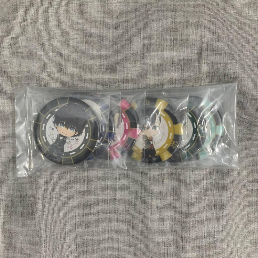 ［全新］Switch BUSTAFELLOWS バスタフェロウズ 安利美特 アニメイト 特典Q版徽章 乙女遊戲-細節圖2