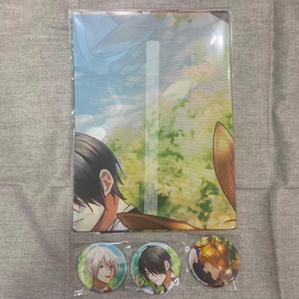 ［全新］Switch 白と黒のアリス ろ​ろアリ 白與黑的愛麗絲 アニメイト B2布海報 特典徽章 乙女遊戲 オトメイト-細節圖2