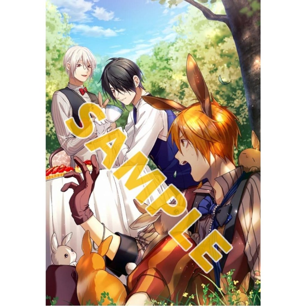 ［全新］Switch 白と黒のアリス ろ​ろアリ 白與黑的愛麗絲 アニメイト B2布海報 特典徽章 乙女遊戲 オトメイト-細節圖3