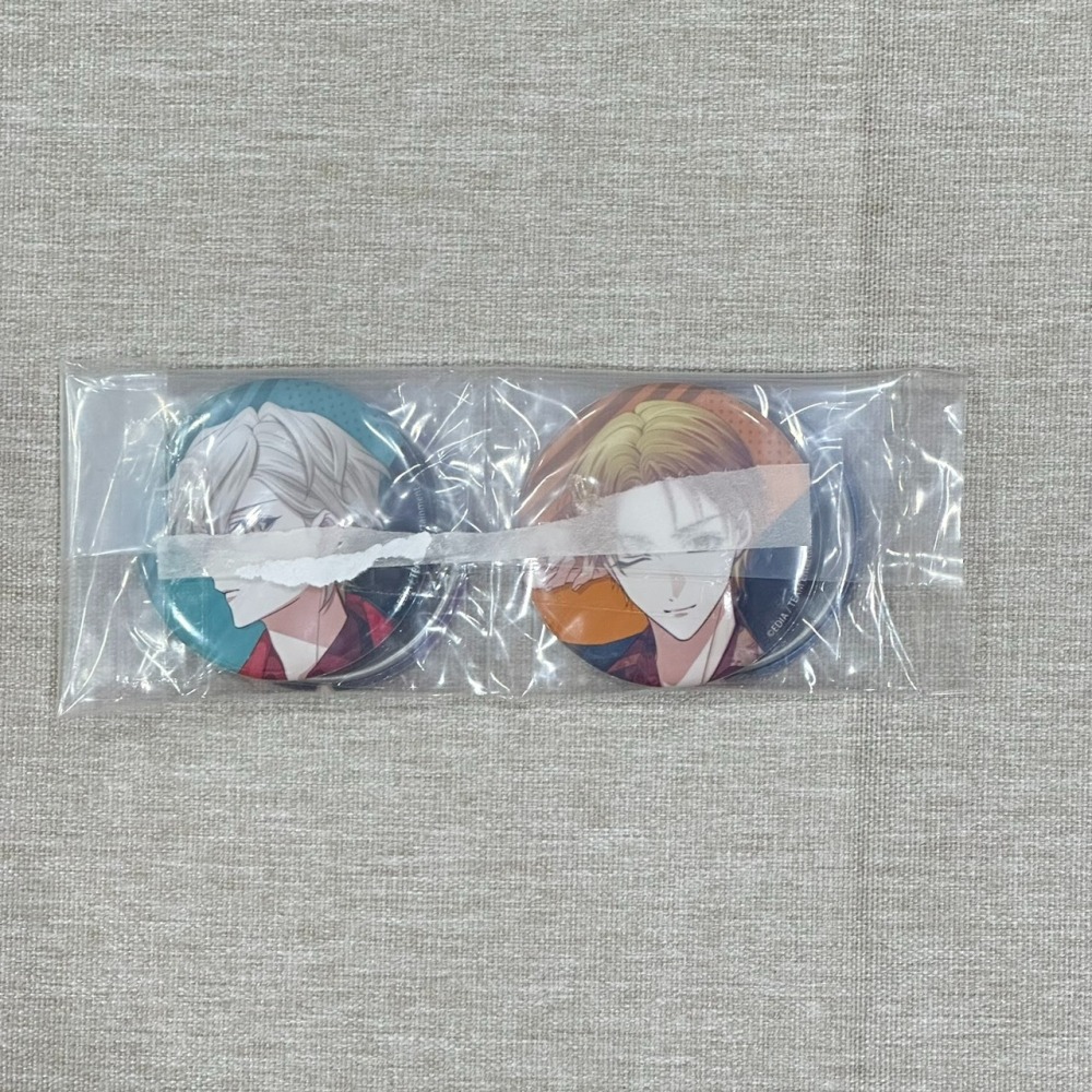 ［全新］ハンサムロンダリング サムダリ 麻煩清理專家咖啡店 アニメイト 特典 徽章  MintLip 乙女遊戲-細節圖2