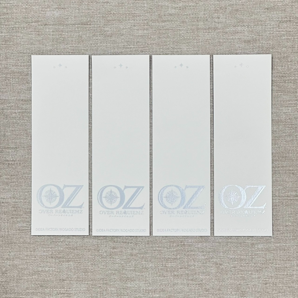 ［全新］OVER REQUIEMZ OZ オバレク 特典 書籤 小卡 ドロシー ユヒル ノイル オトメイト 乙女遊戲-細節圖2