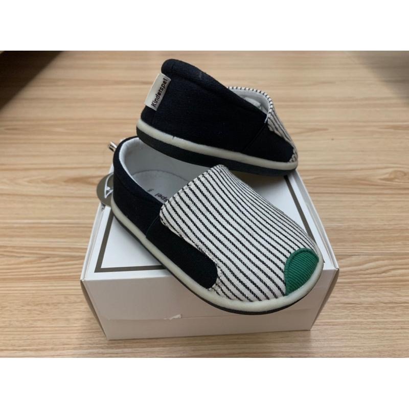 近全新 Kinderspel 嬰兒寶寶幼兒兒童 郊遊趣休閒學步鞋 條紋小紳士 15cm $1490 童鞋 休閒鞋-細節圖4