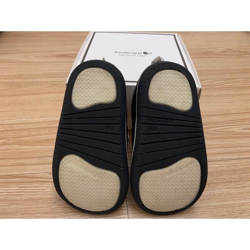 近全新 Kinderspel 嬰兒寶寶幼兒兒童 郊遊趣休閒學步鞋 條紋小紳士 15cm $1490 童鞋 休閒鞋-細節圖8