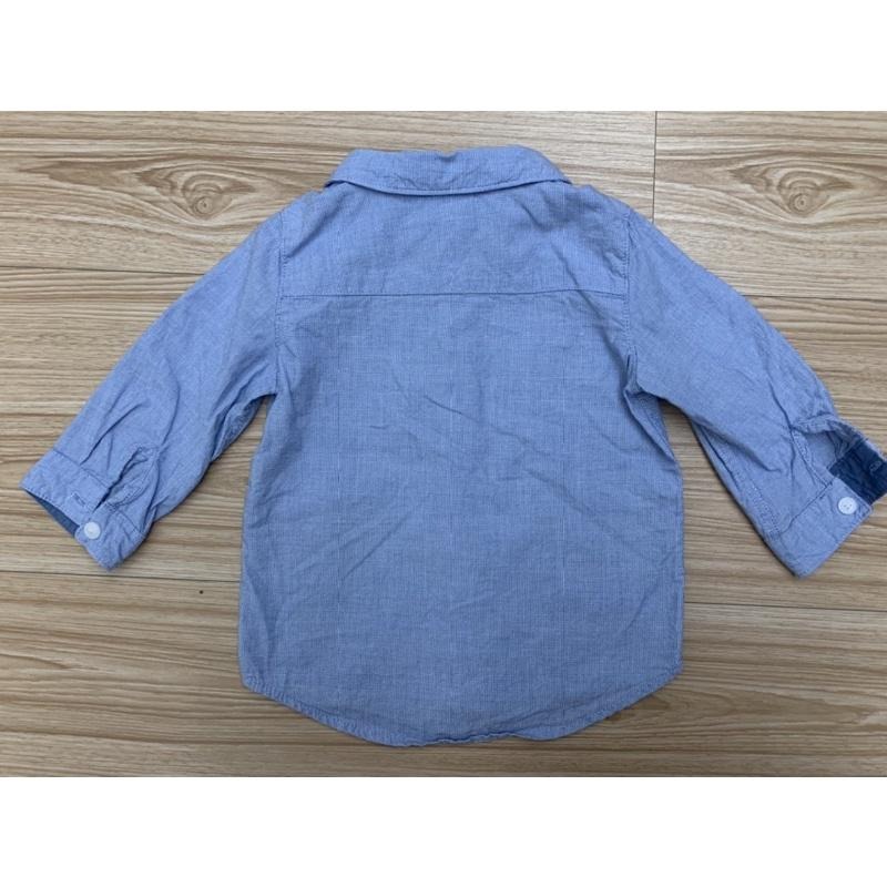 近全新 H&M 嬰幼兒寶寶船錨刺繡襯衫 4-6m-細節圖3