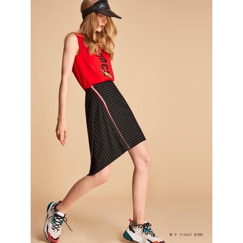 MOMA 不對稱條紋兩穿棉裙 原價$1080 吊牌未拆-細節圖2