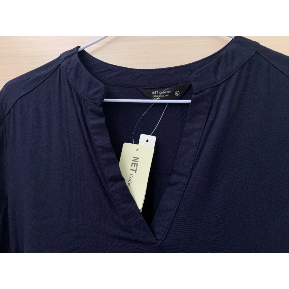 全新 NET 輕柔舒適嫘縈綁帶休閒洋裝 原價$699 吊牌未拆-細節圖2