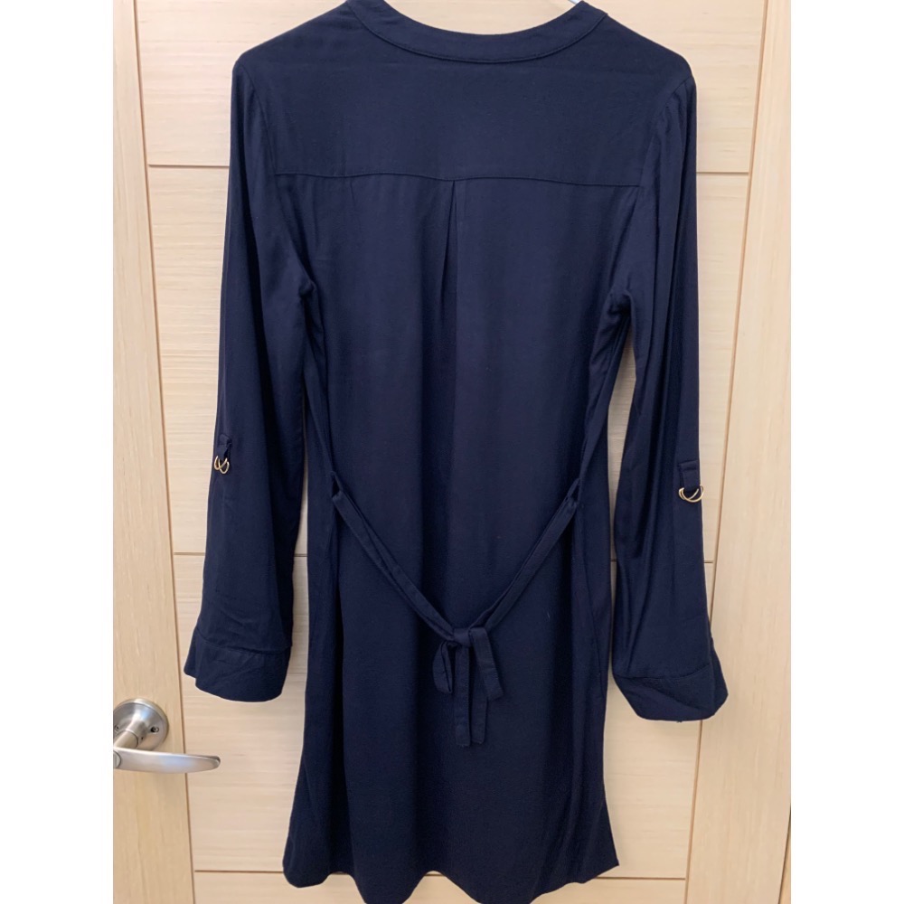 全新 NET 輕柔舒適嫘縈綁帶休閒洋裝 原價$699 吊牌未拆-細節圖4