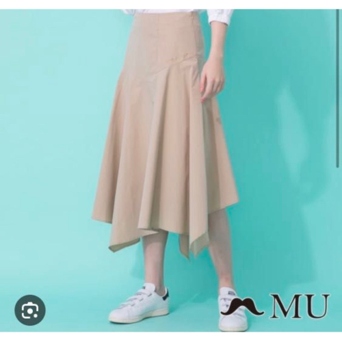全新 專櫃 maru.a 不對稱不規則高腰氣質顯瘦長裙
