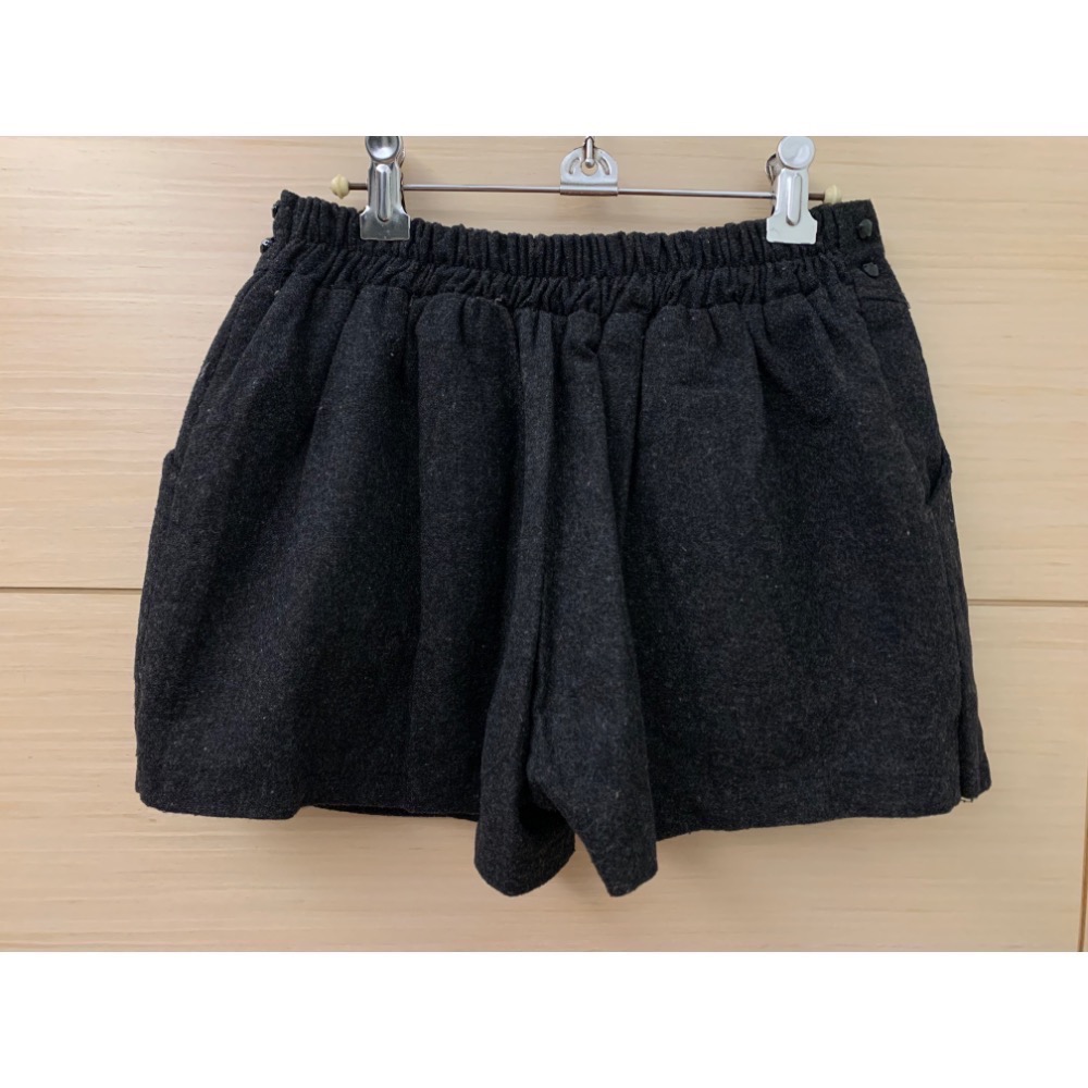 全新 腰部鑽飾毛呢褲裙-細節圖2