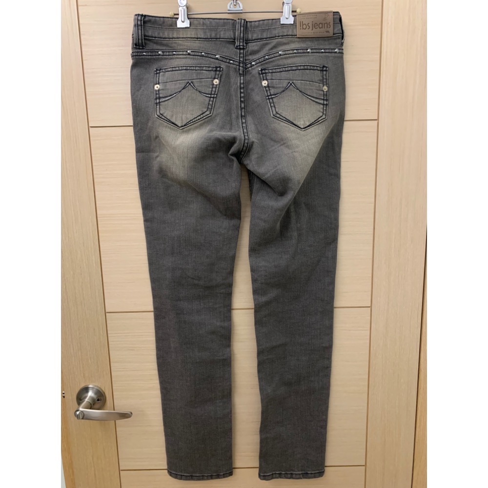 全新 專櫃 IBS 休閒刷色修身彈力小直筒牛仔褲 單寧褲 原價3290元 吊牌未拆-細節圖4