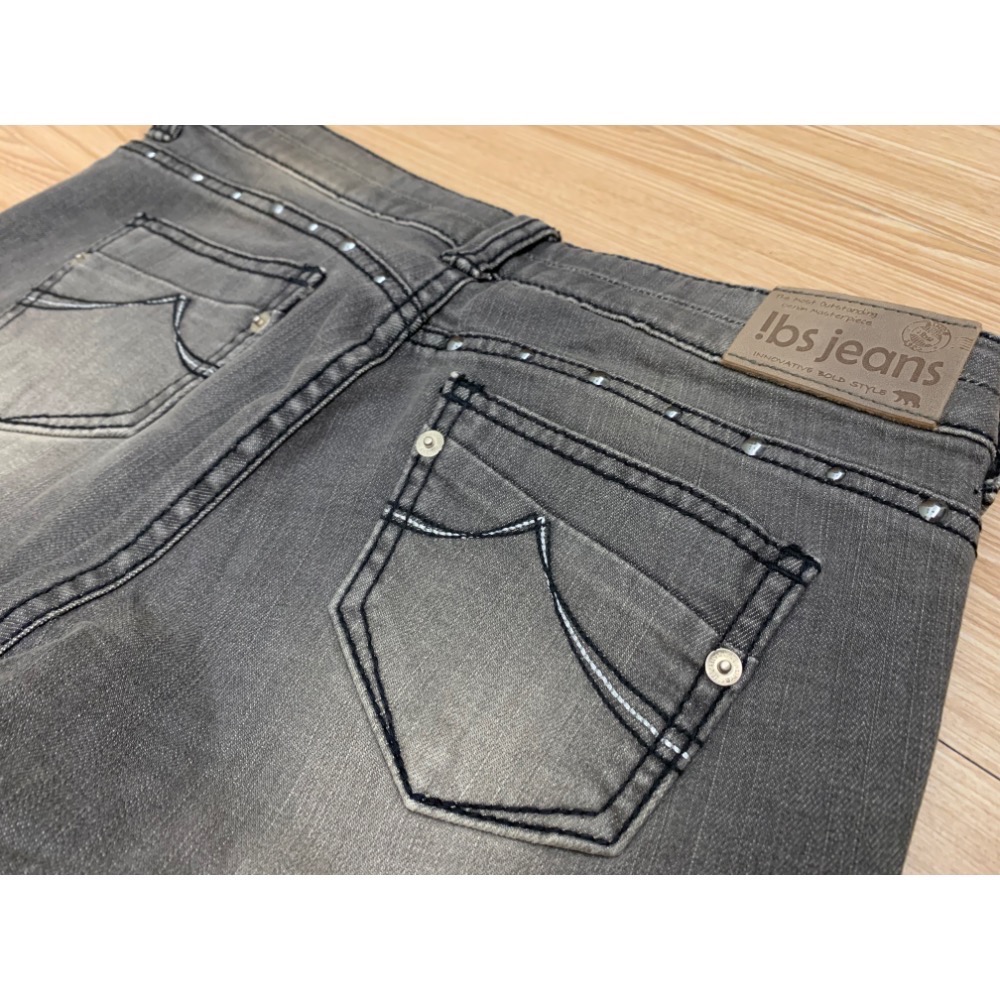 全新 專櫃 IBS 休閒刷色修身彈力小直筒牛仔褲 單寧褲 原價3290元 吊牌未拆-細節圖7