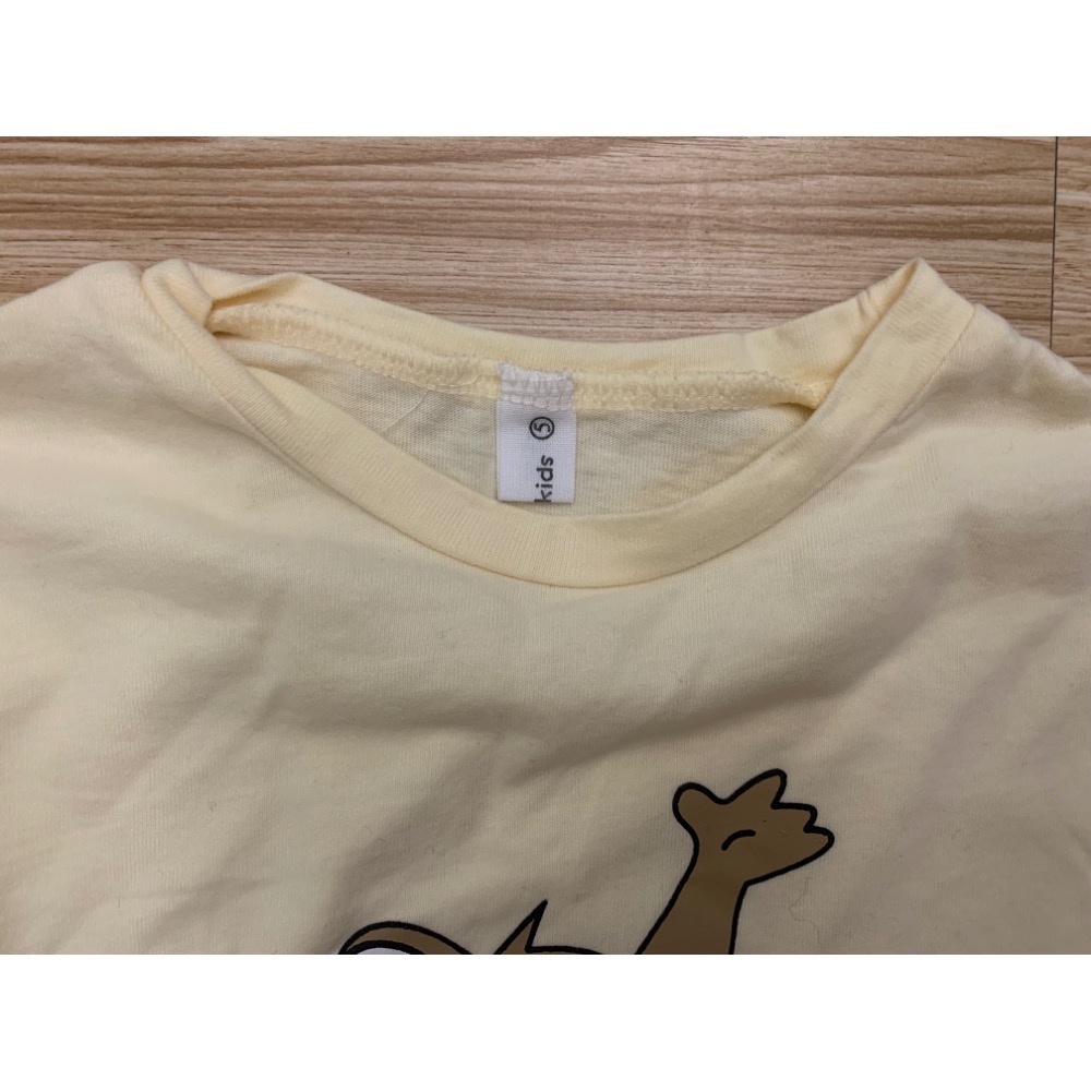 全新 兒童幼兒寶寶卡通印花落肩休閒上衣 T恤 80cm 童裝-細節圖5