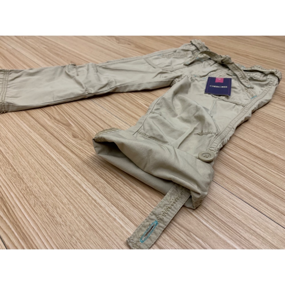 全新 CHEROKEE 幼兒寶寶兒童休閒寬鬆口袋工作褲 長褲 寬褲 2T 童裝-細節圖3