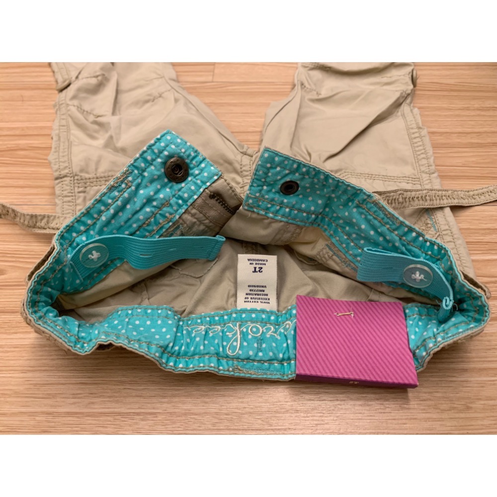 全新 CHEROKEE 幼兒寶寶兒童休閒寬鬆口袋工作褲 長褲 寬褲 2T 童裝-細節圖6